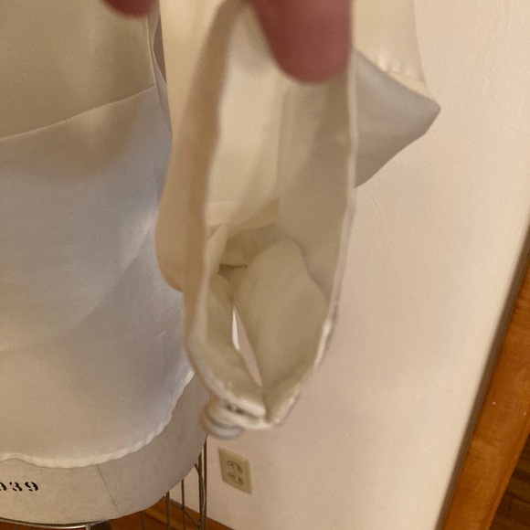 JH Collectibles The Date Ivory Satin Blouse - Picture 6 of 7